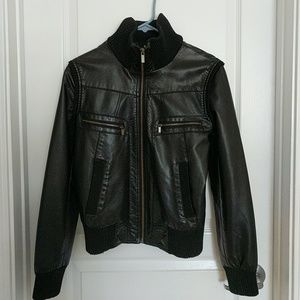 BDG Faux leather black jacket
